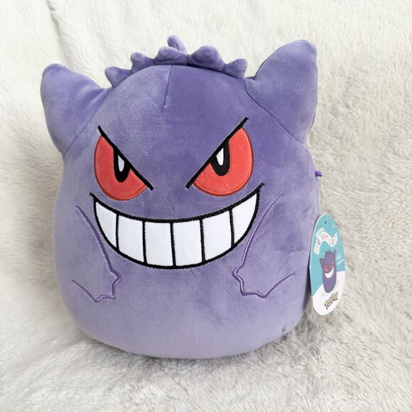 Kellytoy Squishmallow Pokémon Gengar Plush 10” Squishy Stuffed Toy NWT - Picture 1 of 5